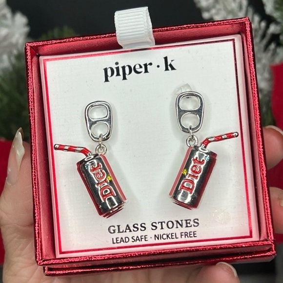 Piper Jewelry - Piper K Diet Coke Can Earrings